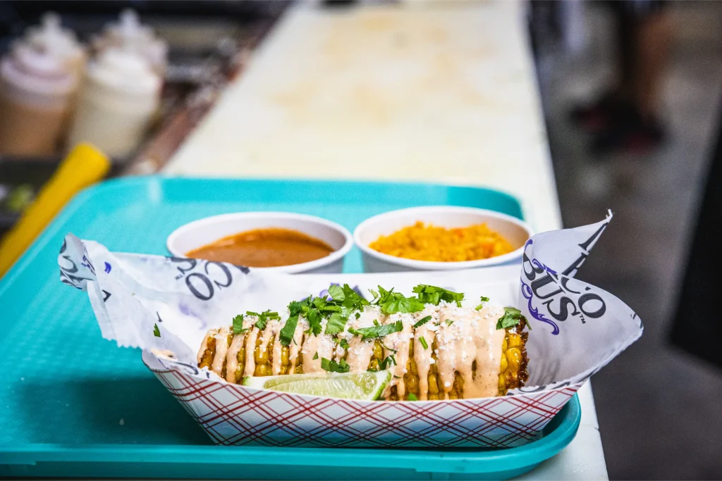 Elote Street Corn at Taco Bus