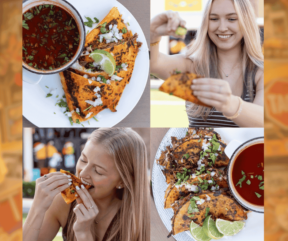 Birria Tacos and Quesadillas