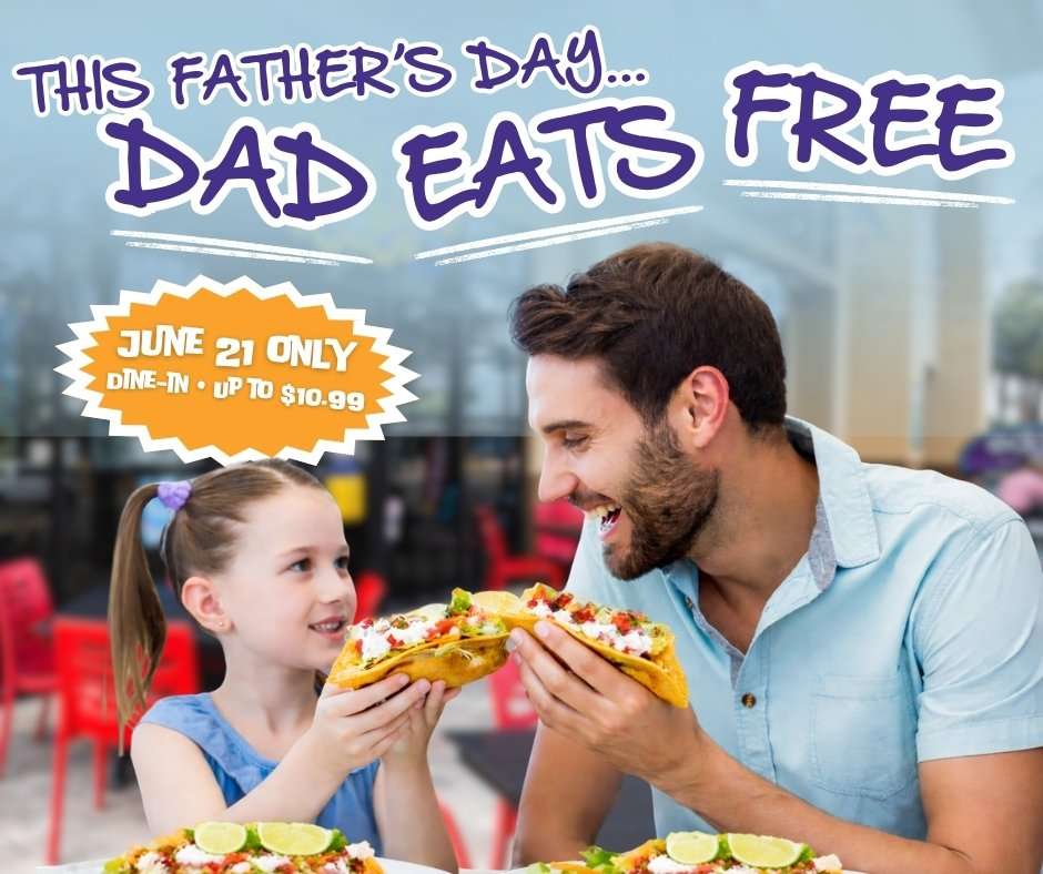 Dad eats free