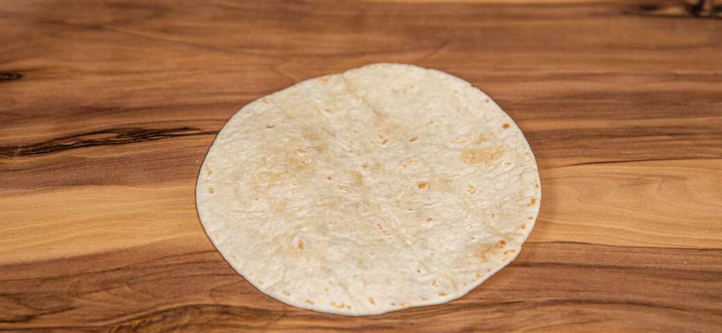 A couple of flour tortillas